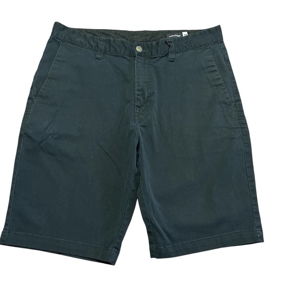 Volcom Men’s Casual Shorts Black Size 34 Skater Streetwear Surf Summer - Picture 1 of 6